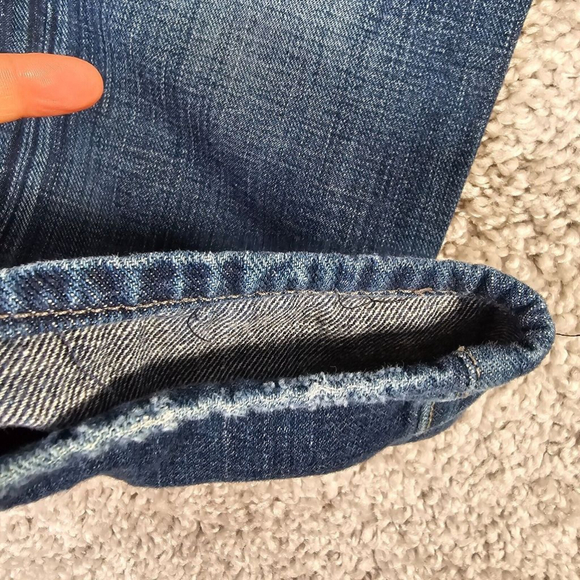 7 For All Mankind Austyn Jeans Mens 33 (Fits 32x28) Blue Straight Medium Wash - Picture 4 of 13